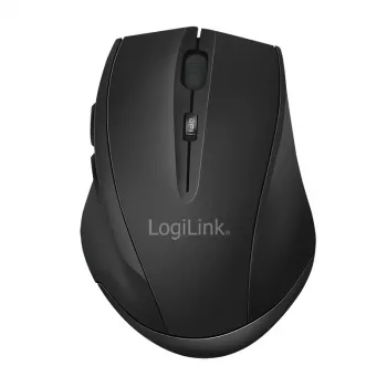 Mouse wireless Logilink BT5.0, ergonomico, nero
