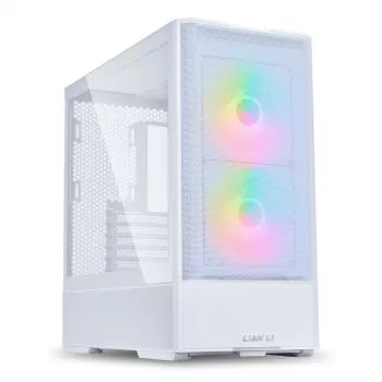 Case PC Midi Tower Lian Li LANCOOL 207 — bianco, pannello trasparente, supporta ATX/MicroATX/MiniITX, senza alimentatore
