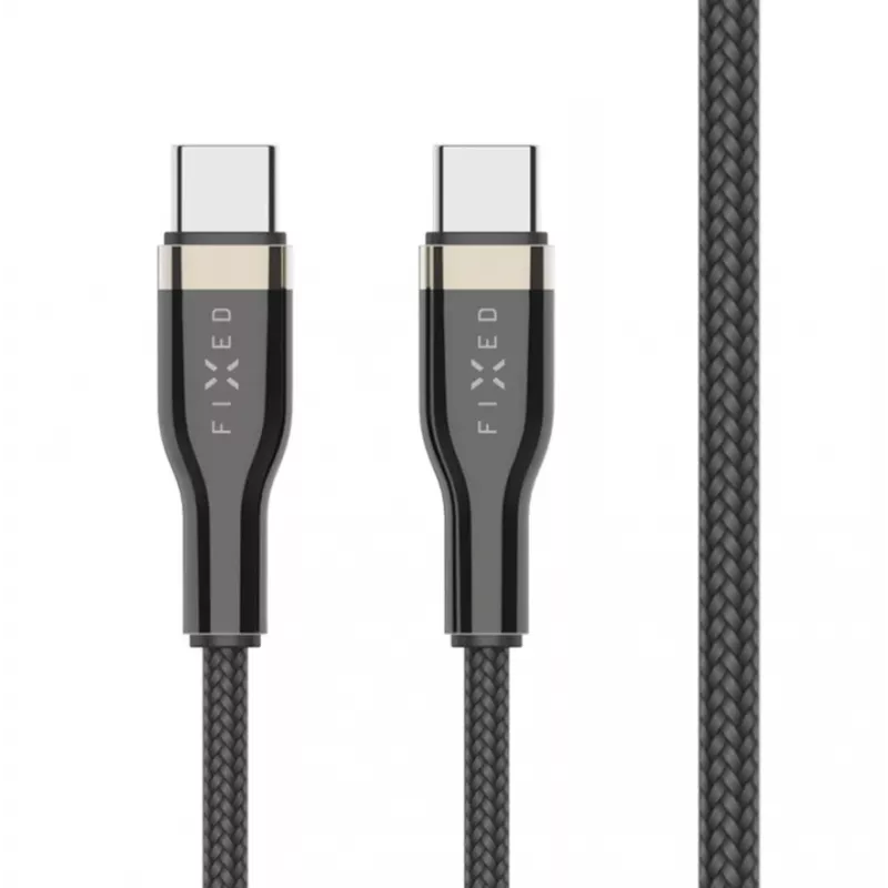 FIXED FIXDB-CC2-BK cavo USB-C/USB-C intrecciato, 2 m, 100 W
