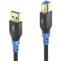 PureLink FlexInstall FI-U300-010 cavo da USB-A a USB-B, USB 3.0 5 Gbps, 1 m