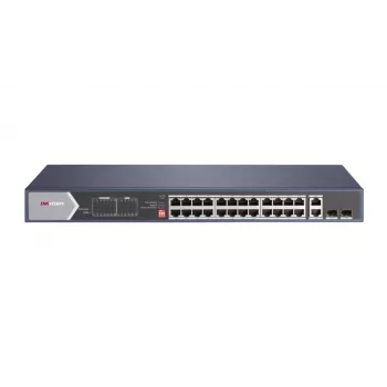 Hikvision DS-3E0528HP-E collegamenti di rete unmanaged Gigabit Ethernet (10/100/1000) supporto PoE blu