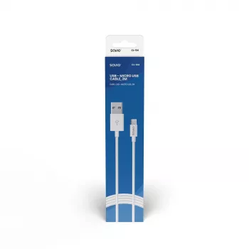 Cavo USB SAVIO CL-124 USB 2.0, USB A a Micro-USB B, 2 m, bianco