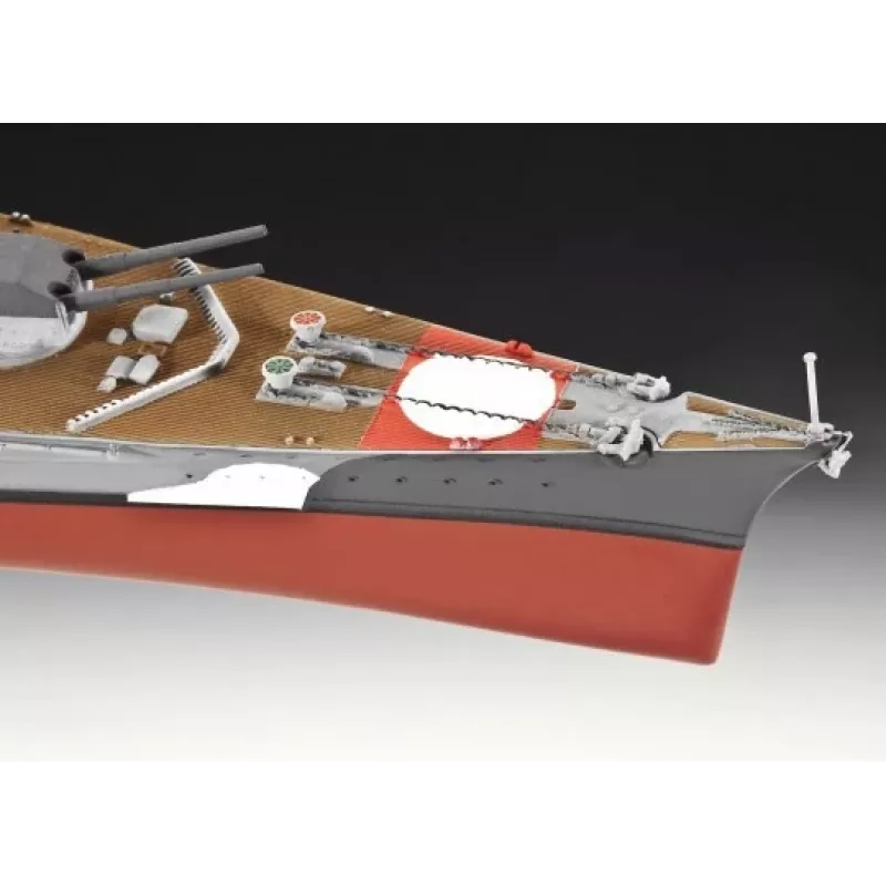 Kit di montaggio modello nave da guerra Revell Bismarck 1:700