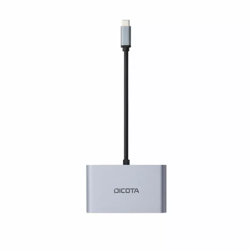 DICOTA D32064 dock station per dispositivi mobili tablet/smartphone/laptop argento