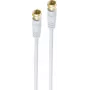 Cavo coassiale ShiverPeaks BS80098-G-128CP 10 m F bianco