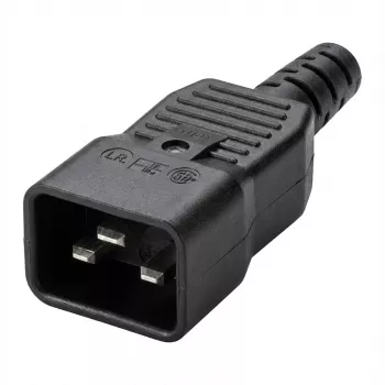 Connettore maschio di rete C20 Bachmann 915.175 nero