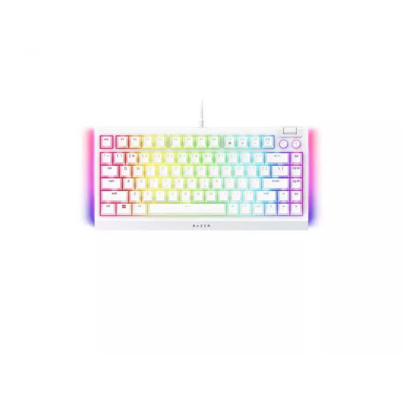 Tastiera meccanica gaming Razer BlackWidow V4 75% USB QWERTY US-inglese bianco