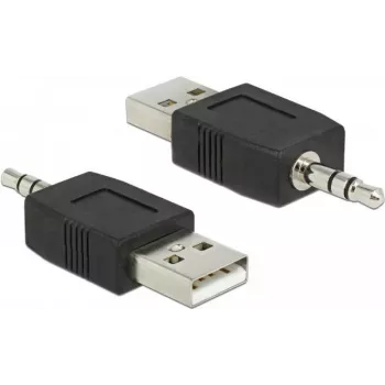 Adattatore per cavo DeLOCK 66069 USB A a 3,5 mm nero