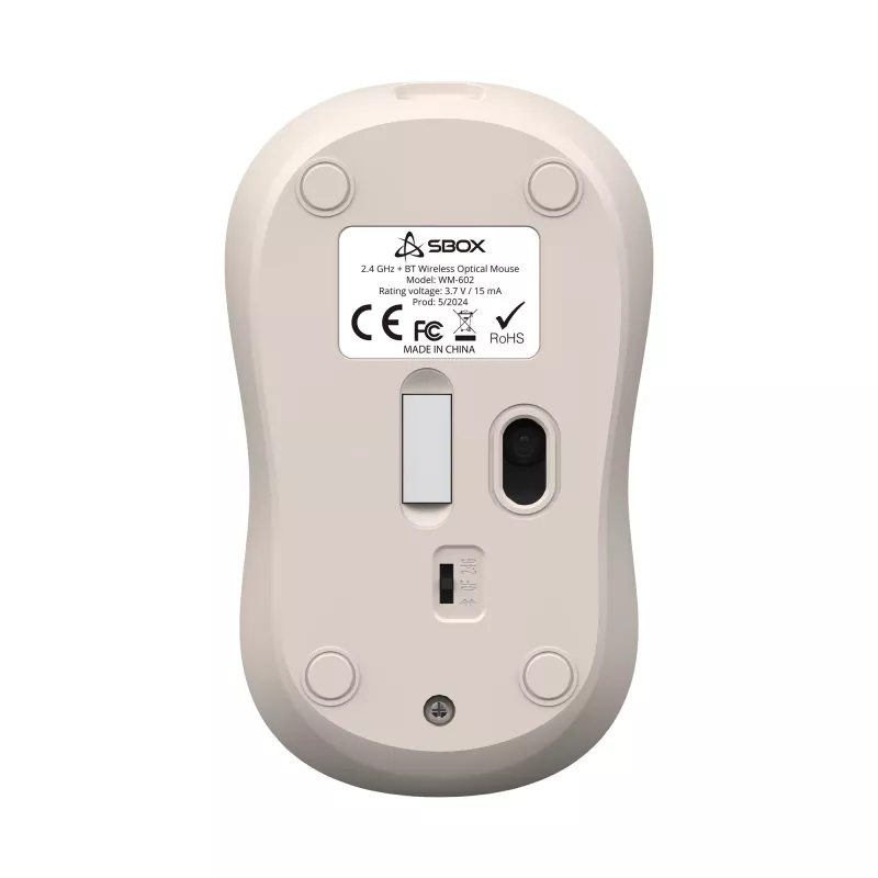 Mouse SBOX WM-602 beige interfaccia wireless