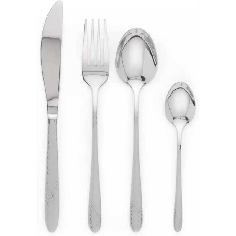 Set posate Russell Hobbs RH01519EU7 16 pezzi design geometrico, acciaio inox