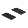 Fermacavi DeLOCK 19105 nastro a velcro autoadesivo 100x50 mm nero set da 10
