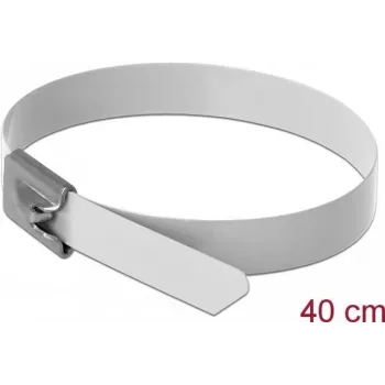 Fascette DeLOCK 18823 acciaio bianco 400 mm 10 pz.