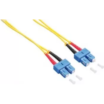 LogiLink - Cavo patch - SC Singlemode (M) a SC Singlemode (M) - 1 m - Fibra ottica - Duplex - 9/125 micrometri - OS2 - senza alogeni - giallo