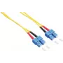 LogiLink - Cavo patch - SC Singlemode (M) a SC Singlemode (M) - 1 m - Fibra ottica - Duplex - 9/125 micrometri - OS2 - senza alogeni - giallo