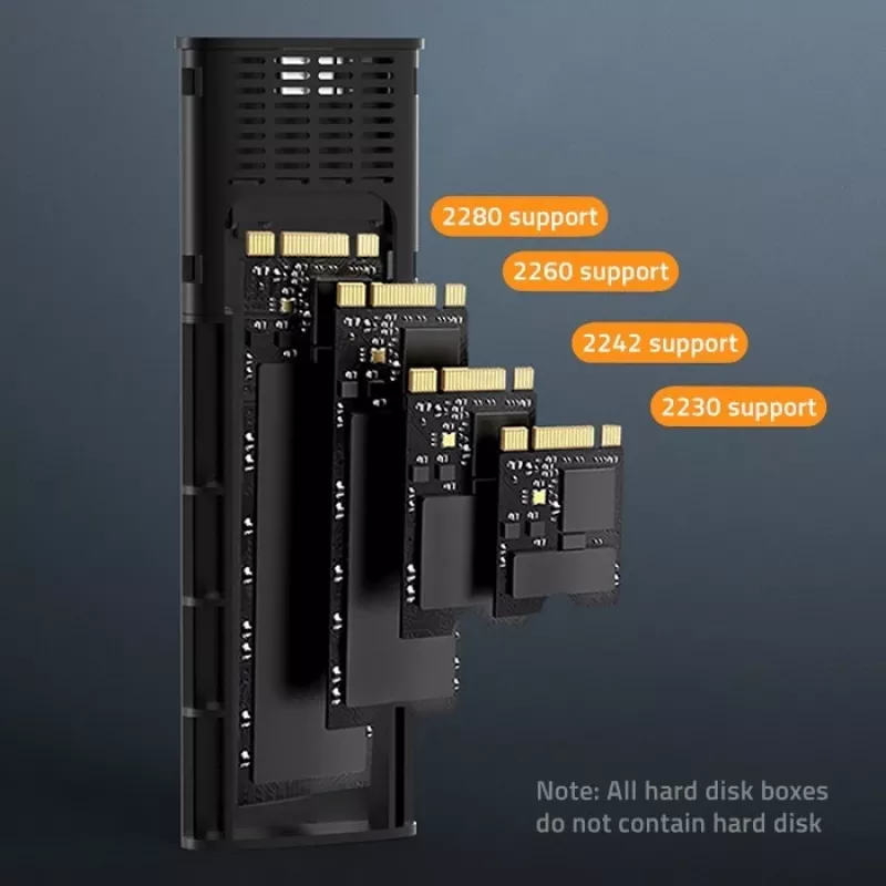 Case | alloggiamento NV2271 per SSD M.2 | SATA | NVMe | USB-C | 2TB