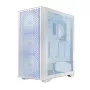 Case PC LOGIC Dart Pro Midi ARGB bianco — Midi Tower, ATX, 456×200×385 mm, GPU max 34 cm, altezza dissipatore CPU 155 mm, 3x120mm anteriore + 1x120mm posteriore, USB 3.0 x2, USB-C x1