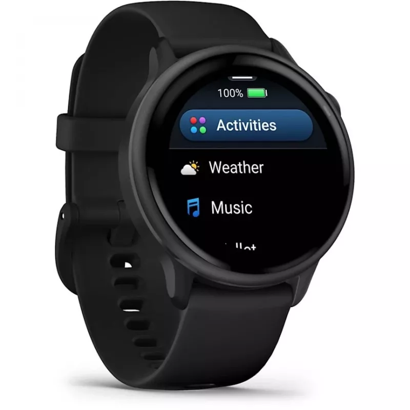 Garmin vívoactive 6 3,05 cm (1,2) AMOLED 42 mm digitale 390 x 390 pixel touchscreen nero Wi-Fi GPS (satellitare)