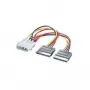 ROLINE Cavo adattatore a Y 4 poli HDD / 2x SATA (11.03.1050)