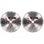 Set dischi diamantati per smerigliatrice angolare EINHELL 230×22,23×1,8 mm, corona turbo, 2 pezzi