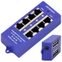 Iniettore PoE Extralink Gigabit 4 porte, 4x 1000Mb/s RJ45, 48V, blu/nero