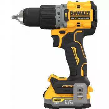 Trapano a pistola DeWALT DCD805E2T-QW, 18V Li-Ion 1.7Ah x2, brushless, 2000 giri/min, 90 Nm, mandrino 13 mm