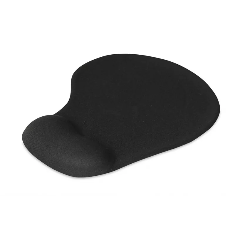 Tappetino mouse IB0X IMP003 con poggiapolsi, nero, 190×230 mm