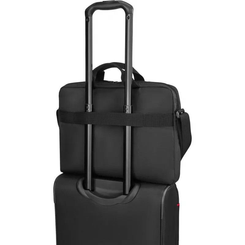 Borsa per laptop Wenger BQ 16 Slimcase Toploader nero — adatta per laptop da 16 pollici, design toploader, scomparto imbottito