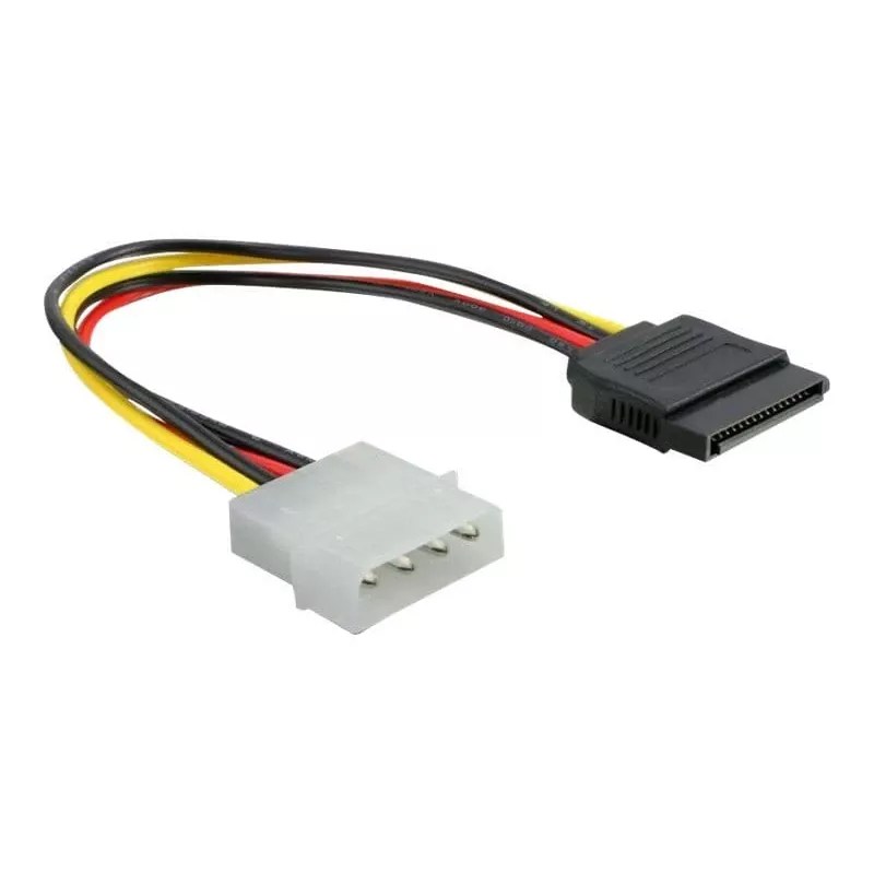 Cavo di alimentazione SATA HDD DeLOCK B40160100 connettore maschio 4 pin dritto 0,12 m