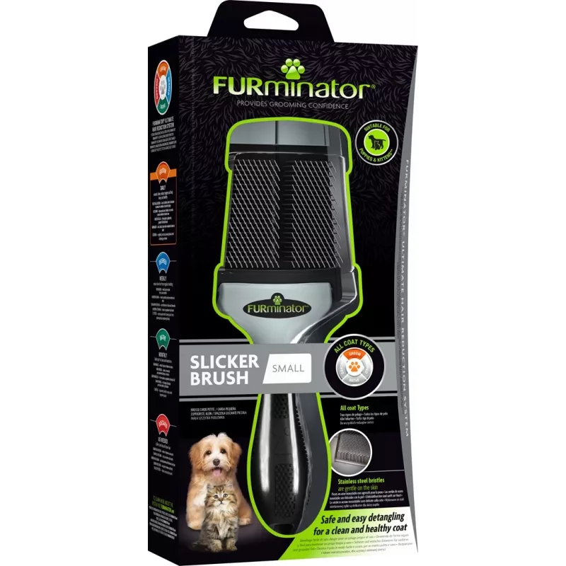 FURminator - Spazzola cardatrice per cani e gatti - S