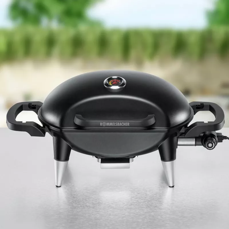 ROMMELSBACHER BBQ 4000, 2200 W, grill, elettrico, 300 °C, da tavolo, rosso ruggine