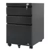Cassettiera per ufficio Maclean MC-850 nero metallo 2 cassetti