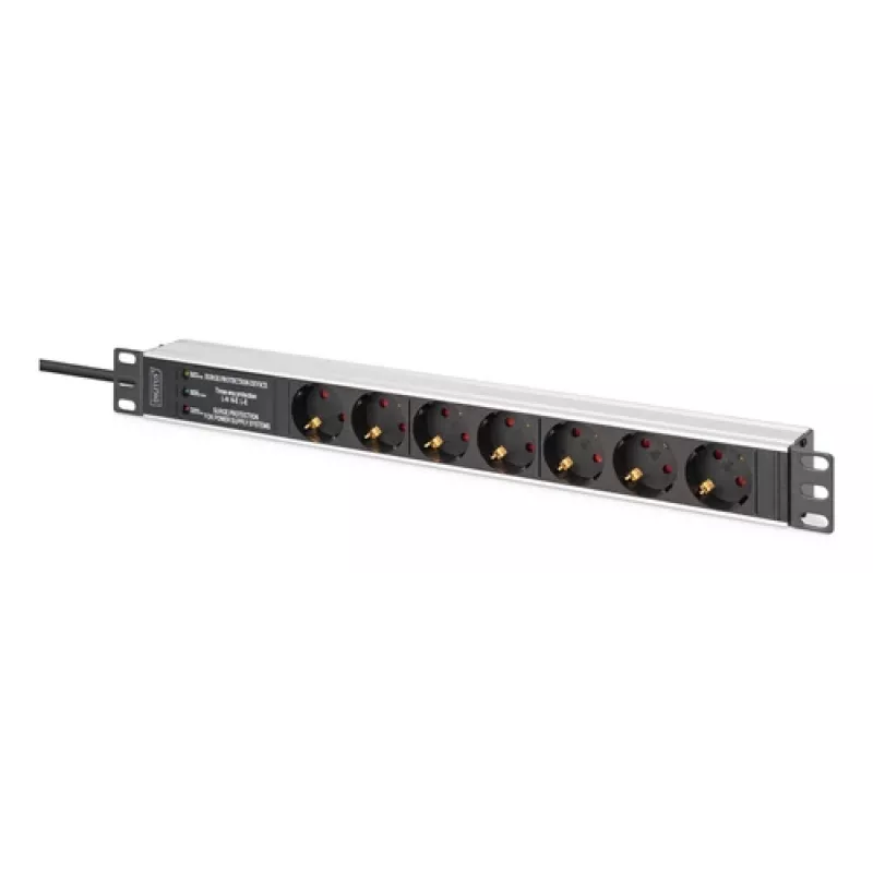 PDU ciabatta Digitus DN-95441 7 uscite AC 1U nero argento