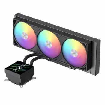Dissipatore a liquido per CPU Gamemax | GLACIER 360 LCD BK | Intel, AMD