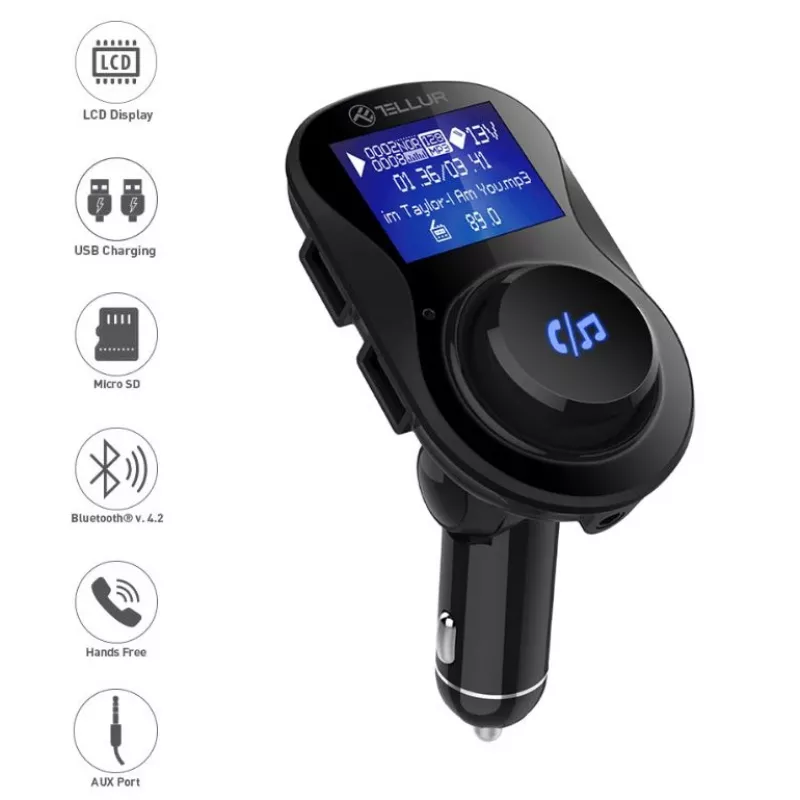 Tellur FMT-B3 trasmettitore FM, nero