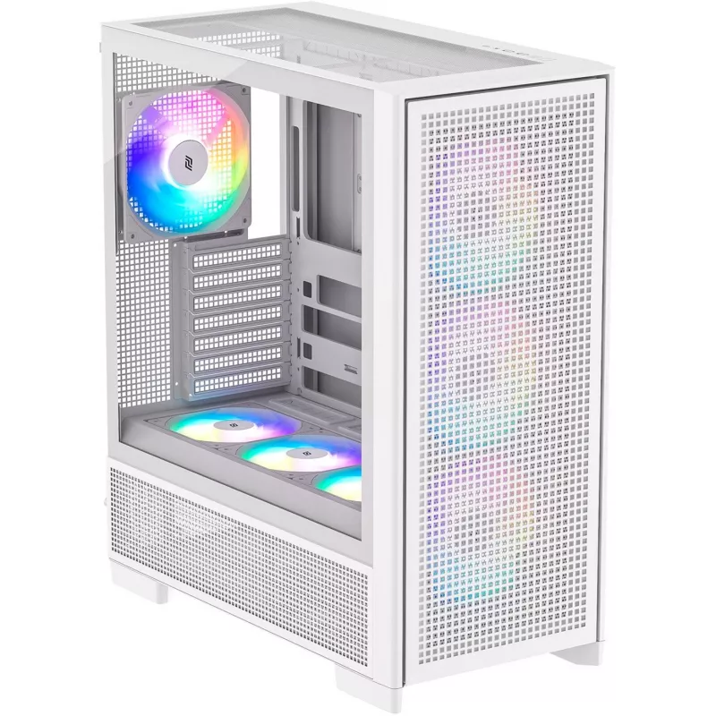 Case per PC Silentware Air 2000 A-RGB bianco – Mid-Tower con illuminazione A-RGB (AIR2000WHITE)