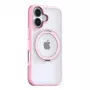 Custodia protettiva Torras Ostand R Fusion per iPhone 16 – rosa, sottile, leggera, protezione da graffi e urti leggeri