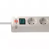 Brennenstuhl Bremounta ciabatta, 5 prese + 2x USB-C, 3 m, bianca