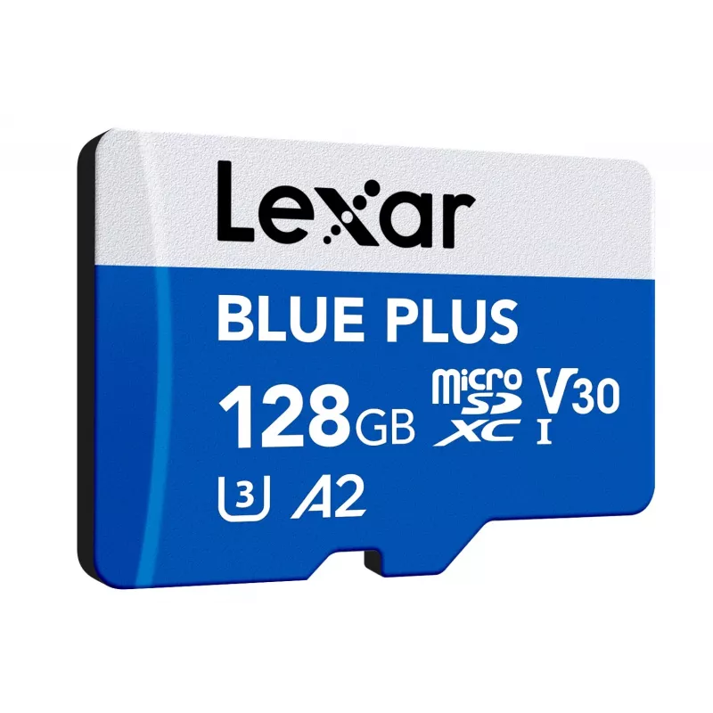 Scheda di memoria MicroSDXC Lexar BLUE PLUS 128 GB UHS‑I U3 V30 170 MB/s