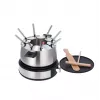 Severin FO 2471 combinazione fonduta e crêpe, nero/acciaio inox