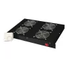 Digitus DN-19 FAN-4-HO-SW unità di ventilazione da tetto 19 pollici, 4 ventole, termostato, nero