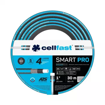 Tubo da giardino Cellfast Smart Pro ATS 1 pollice 30 m – tubo per irrigazione robusto con diametro 1 pollice, lunghezza 30 metri
