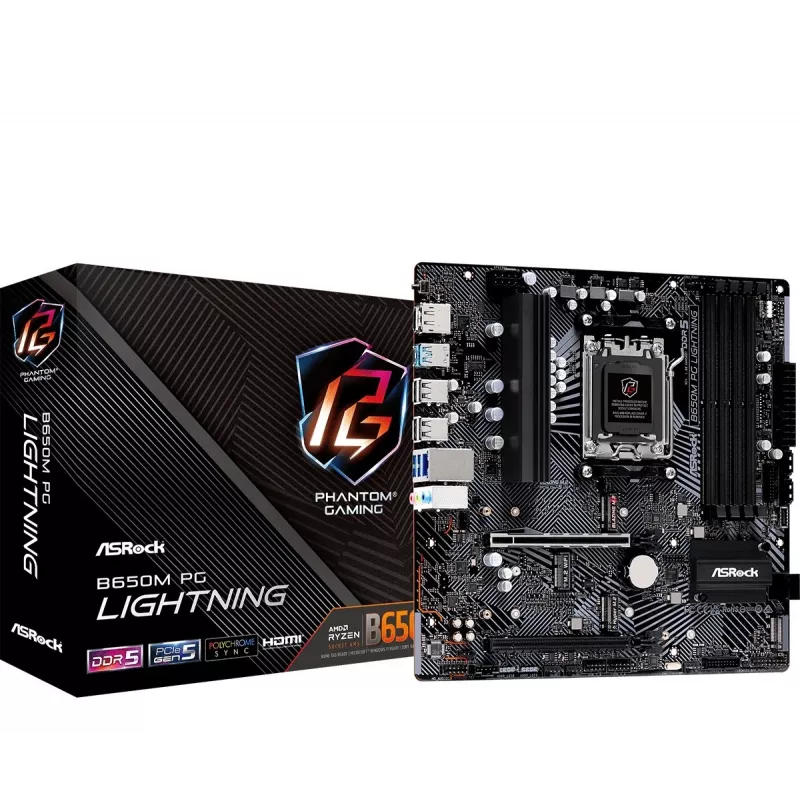 ASRock B650M PG Lightning AM5 scheda madre Micro-ATX
