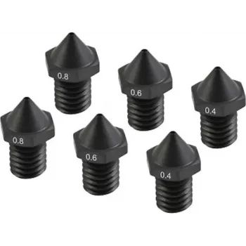 Ugelli per stampante 3D temprati Flashforge C3P set 0,4 mm / 0,6 mm / 0,8 mm