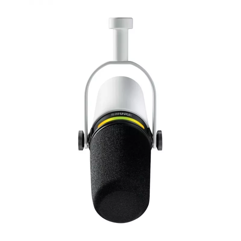 Shure MV7+-W - microfono da tavolo/voce con connessione XLR/USB-C, bianco