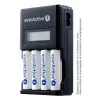Caricabatterie everActive NC450B — caricabatterie 4 celle AAA, 110/230V AC, nero