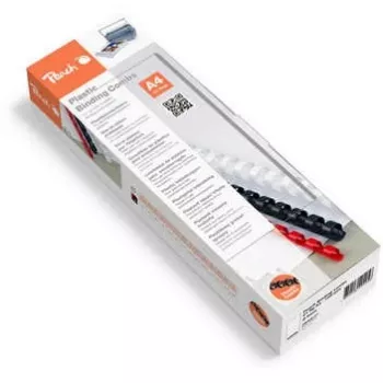 Peach PB408-01 dorsi a pettine per rilegatura 8 mm, 21 anelli, A4, 40 fogli