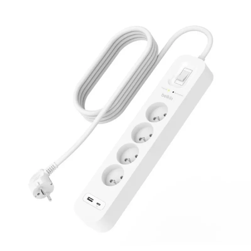 Protezione da sovratensione Belkin SRB001CA2M 4 prese AC 900 J bianco 2 m