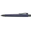 Penna a sfera a.w. faber-castell 241189 — clip-on retrattile, inchiostro blu, punta extra larga, corpo blu navy, 1 pz.