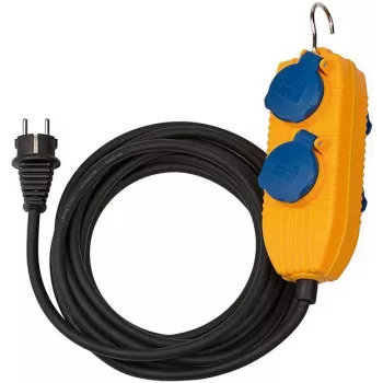 Prolunga elettrica Brennenstuhl 1169200010 5m 4 prese AC per interni giallo