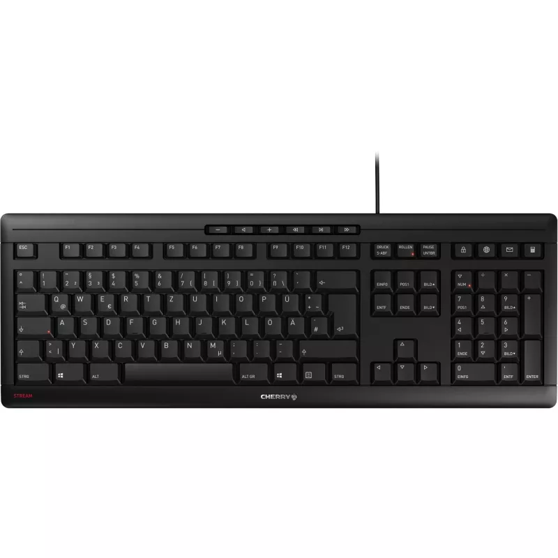 CHERRY STREAM JK-8500DE-2 Tastiera da ufficio USB QWERTZ tedesco nero